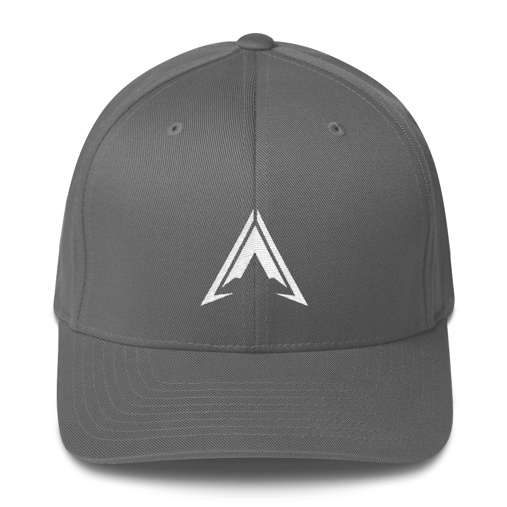 Embroidered White Aggressor Logo Flexfit Structured Twill Cap – PXL Direct
